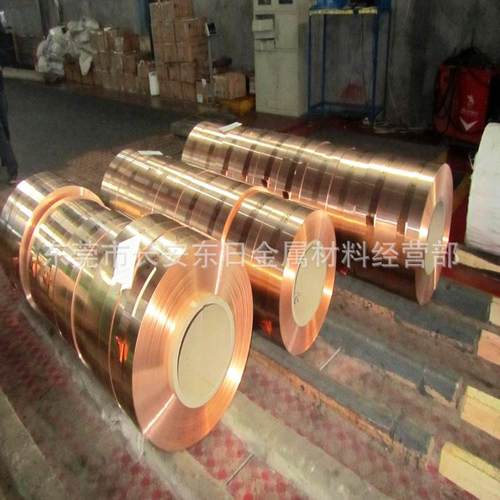 C17200铍铜带 高弹性弹片QBe2铍青铜带0.1-2.0mm分条配送