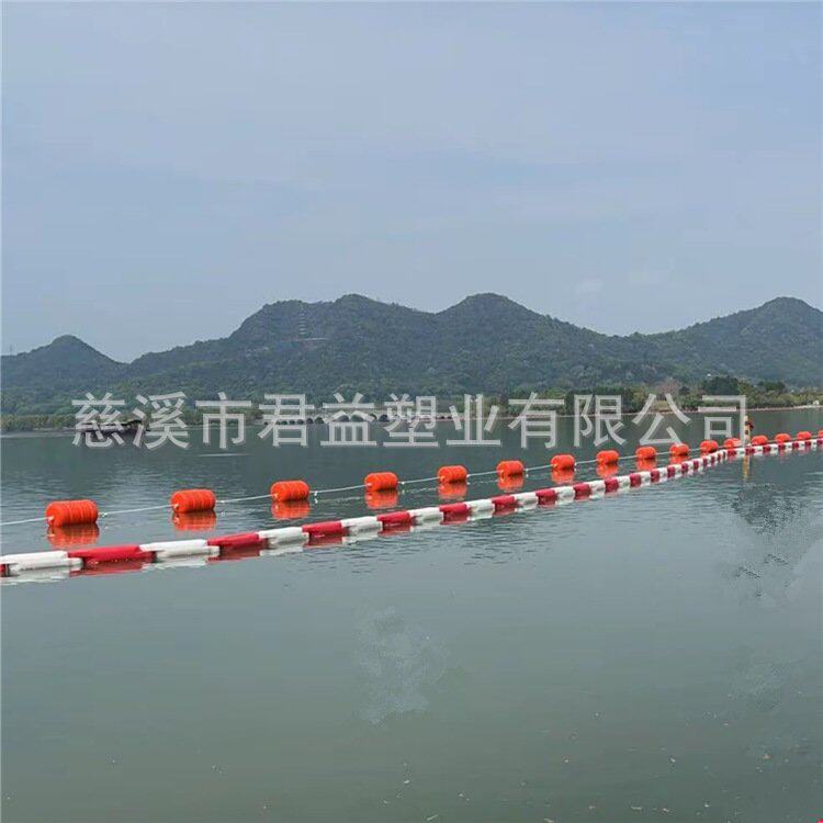 400*1000水电厂进水口拦漂浮桶河道两端锚固警示抬揽浮航道拦船索