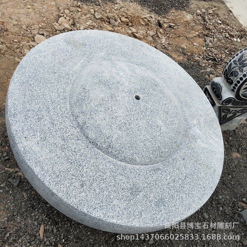 石雕细水长流流水摆件 单孔水泊喷泉花岗岩花钵水系创意摆件定制
