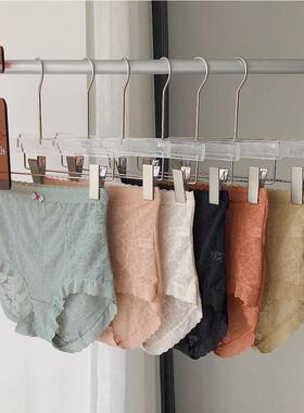 镂空蕾丝轻奢高腰负离子收腹显瘦提臀冰丝弹力包臀内裤