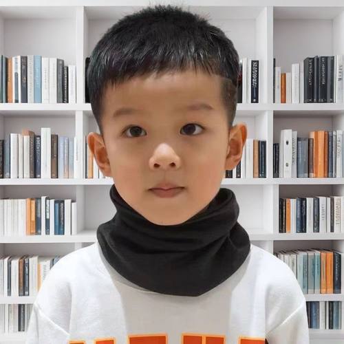 男女儿童秋冬德绒自发热围脖中大童宝宝磨毛无骨保暖加厚脖套围巾