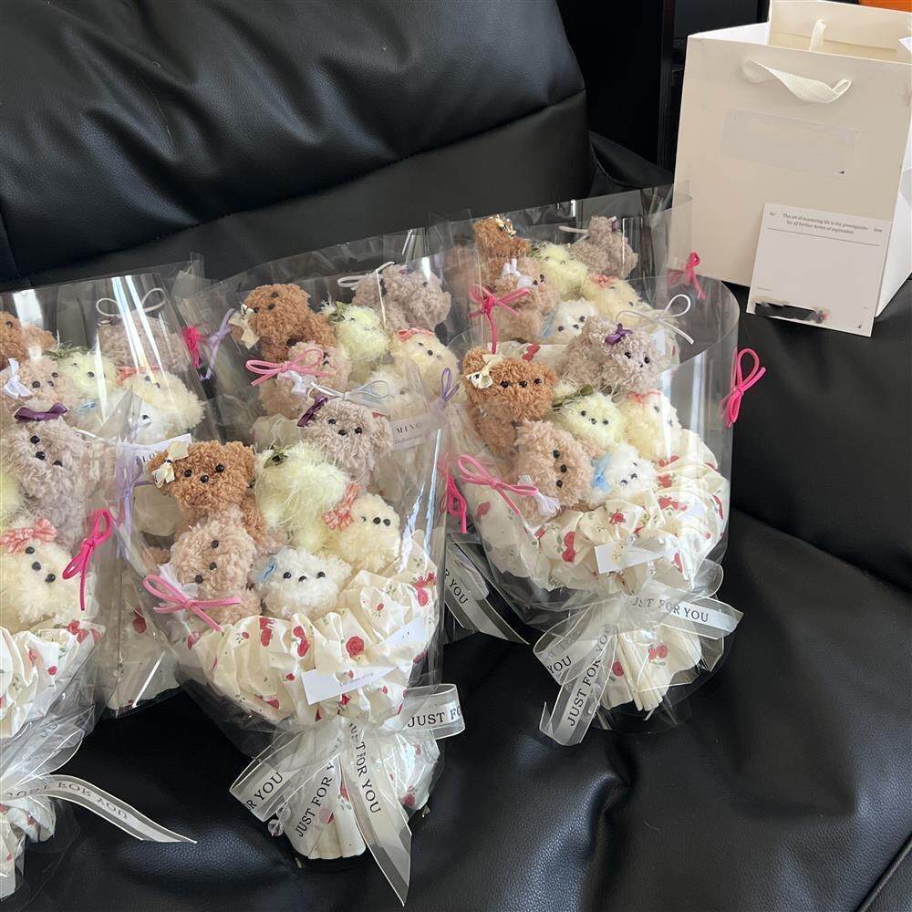 扭扭棒可爱手工小狗玩偶花束成品创意生日礼物女生送女孩闺蜜520