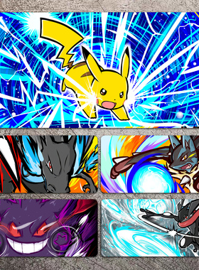 鼠标垫宝可梦神奇宝贝超大号口袋妖怪书桌垫子皮卡丘电脑办公学习