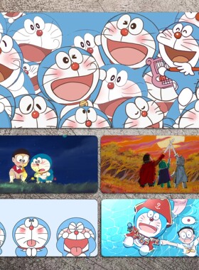 哆啦A梦机器猫鼠标垫学习桌垫