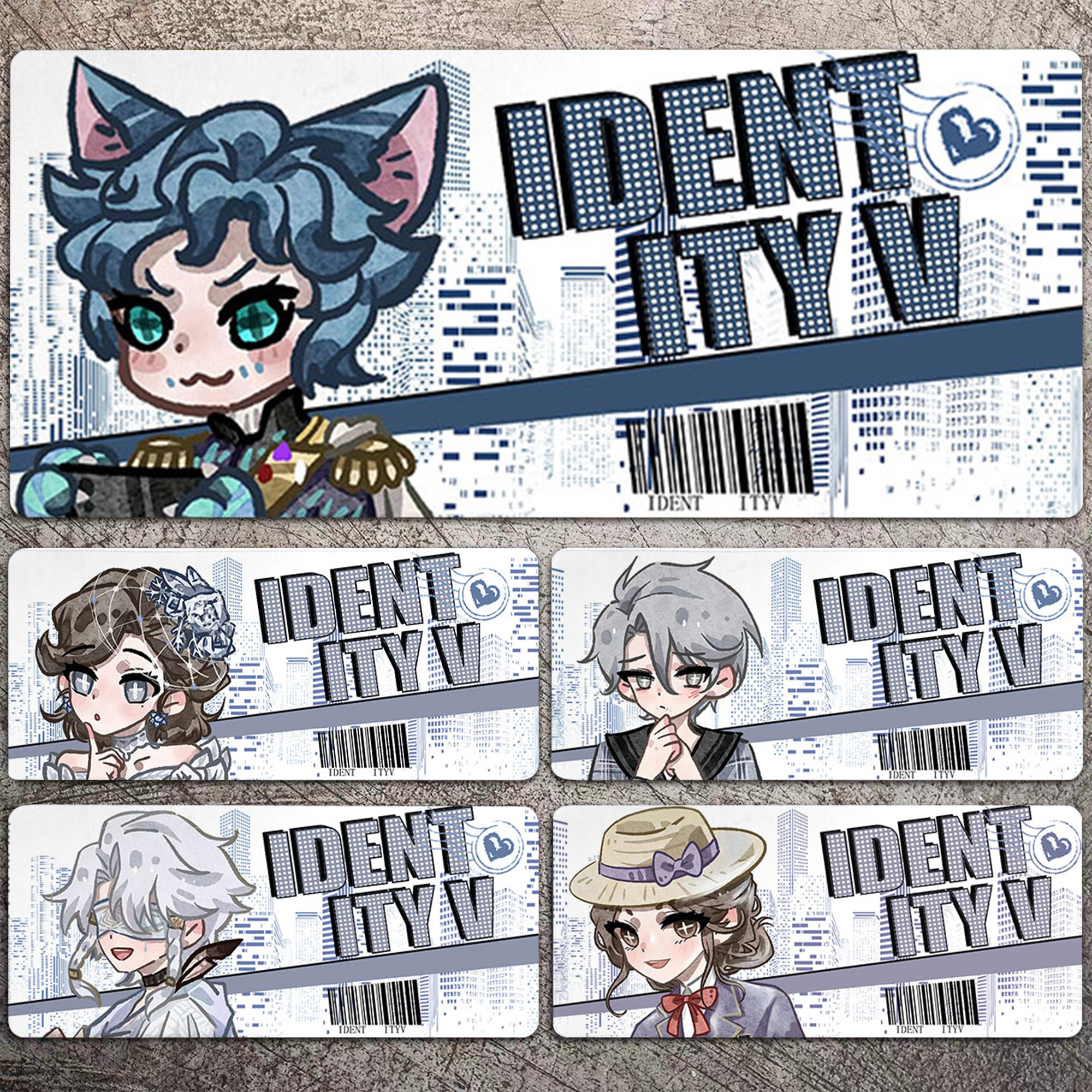 第五人格鼠标垫子超大号桌垫办公电脑键盘垫锁边二次元大先知游戏