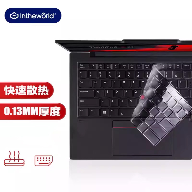 极川  联想ThinkPad X1 Carbon Aura Al键盘膜2025/2024款笔记本电脑键盘保护膜 TPU超薄透明防水防尘罩