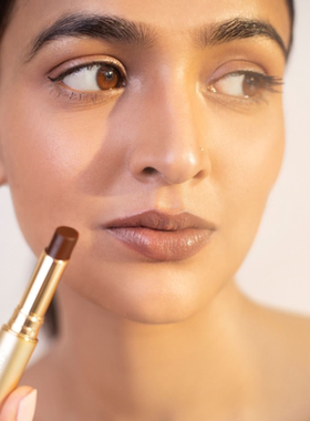 印度国际直邮FOREST专柜有色唇部精华Madhu Rasa棕色润唇口红