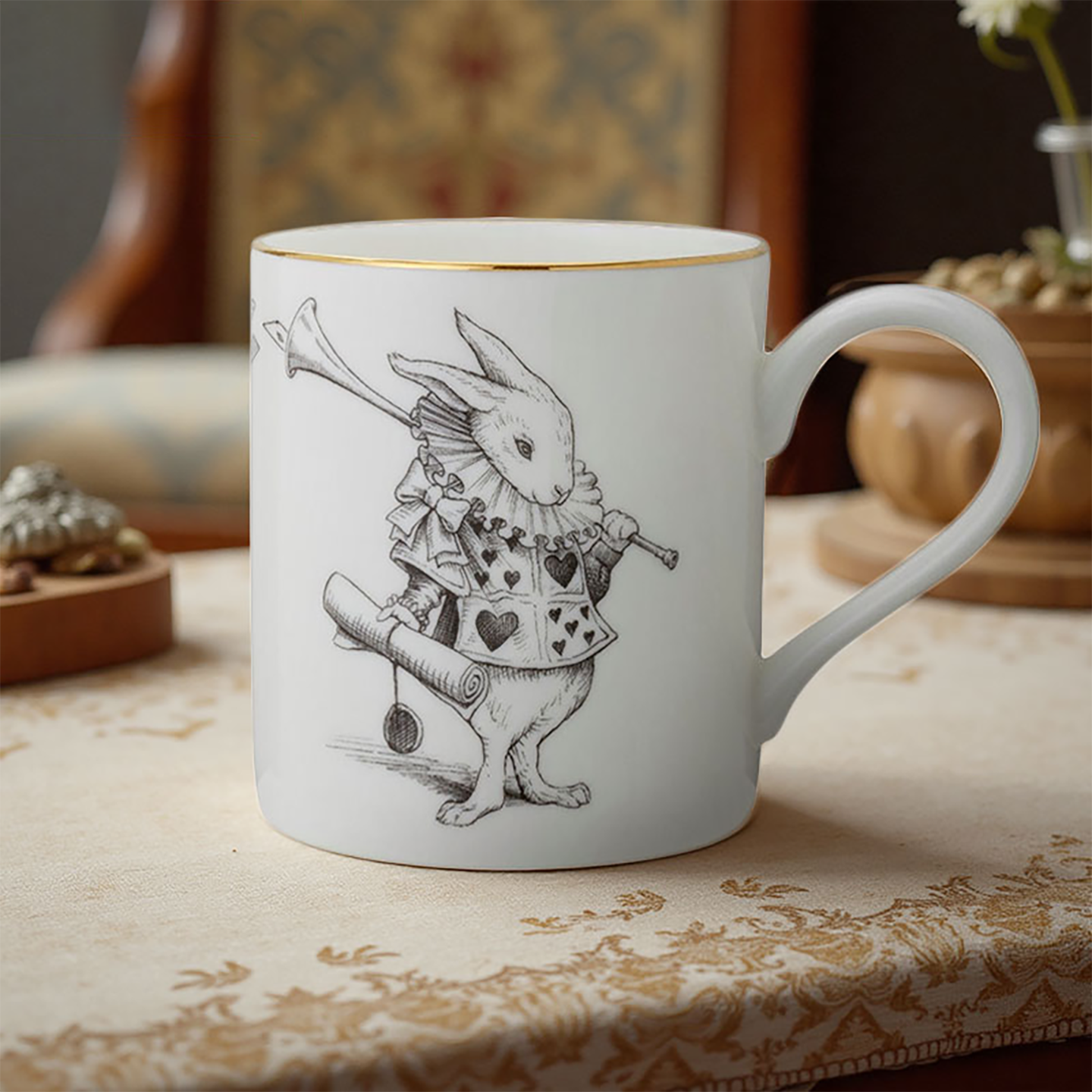 福南梅森RoryLOBNER白兔马克杯