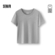 森马短袖 T恤女夏短款 纯色修身 商场同款 圆领2026款 休闲简约上衣M