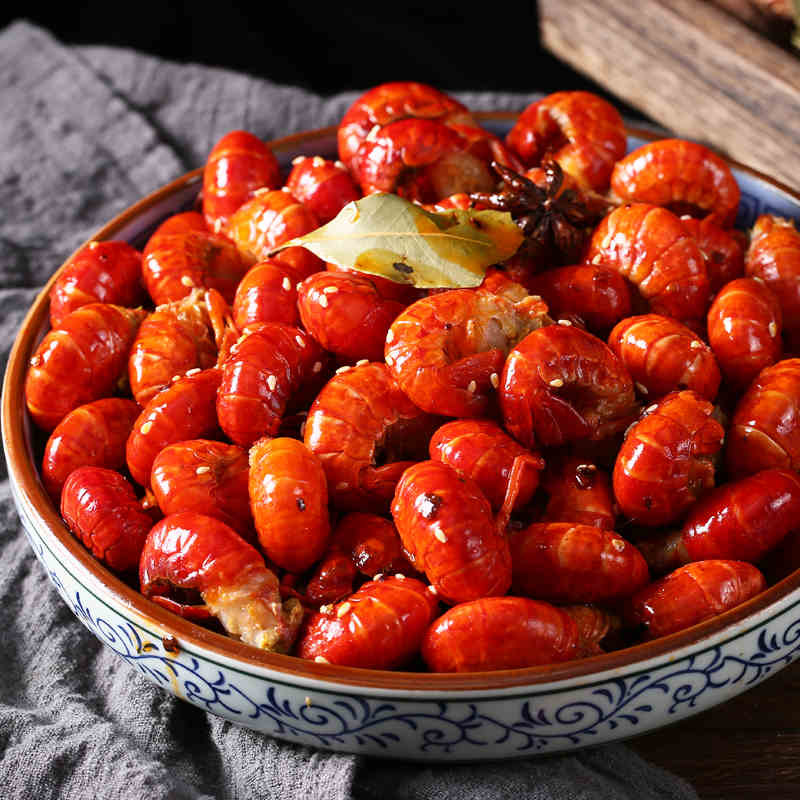 麻辣龙虾尾 麻辣大龙虾尾500g即食熟食龙虾尾网红零食 水产肉类/新鲜蔬果/熟食 冻虾 原图主图