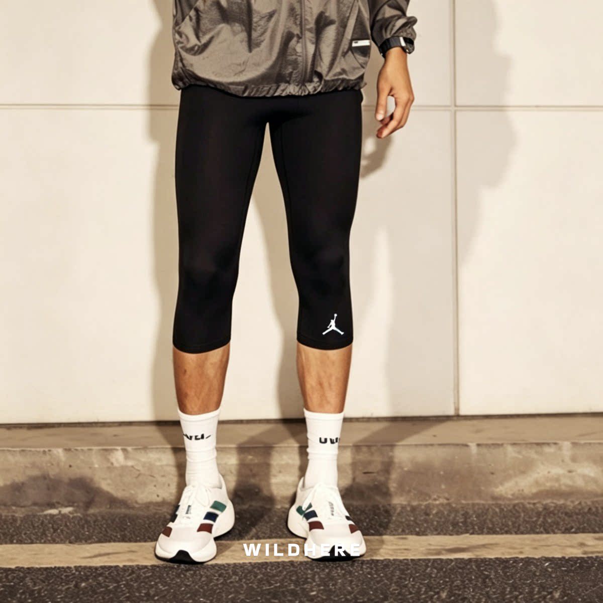 耐克Nike男子Jordan篮球七分裤户外骑行紧身针织运动裤DX3140-010