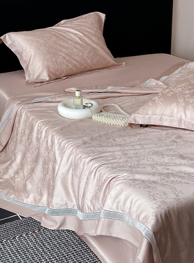 LIIESEN丽笙20%桑蚕丝空调被双面天丝LF级60支莱赛尔夏凉被四件套