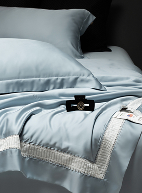 LIIESEN丽笙A类醋酸双面100支LF级莱赛尔夏凉被床单床笠款四件套