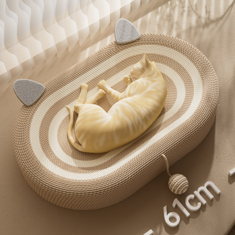 剑麻猫抓板窝耐磨不掉屑猫窝一体猫咪抓盆特大码抓不烂猫爪板耐抓