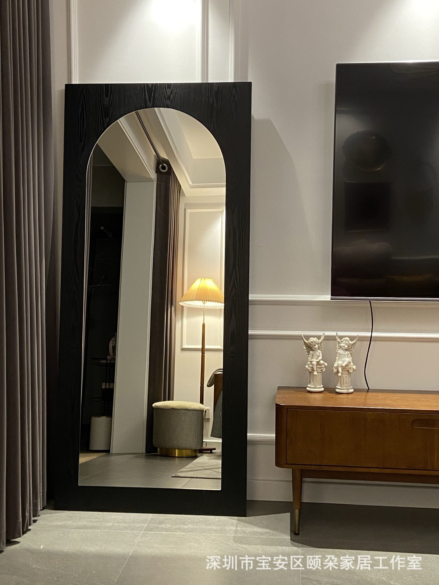 穿衣镜全身落地家用客厅ins风试衣镜壁挂卧室少女网红挂墙大镜子