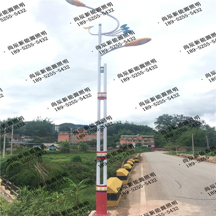 户外特色少数民族太阳能路灯 凤凰造型傣族特色LED太阳能民族路灯