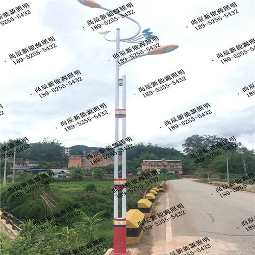 户外特色少数民族太阳能路灯 凤凰造型傣族特色LED太阳能民族路灯