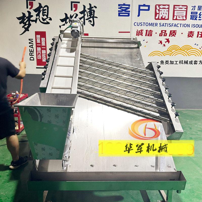888自动小鱼分选机鱼分级机锈钢虾小鱼振动分全筛机自动分离设不