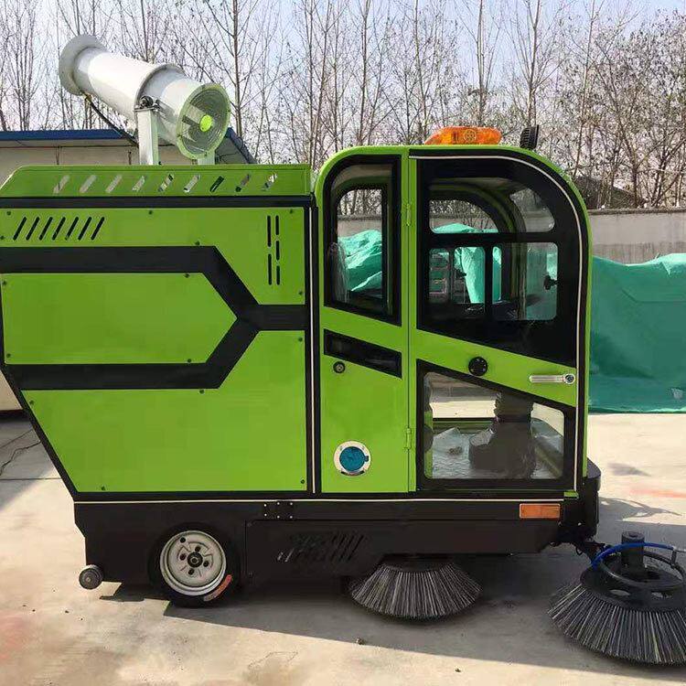 奥莱保洁物业小区半封闭电动扫地车灰尘垃圾粉尘树叶电动清扫车