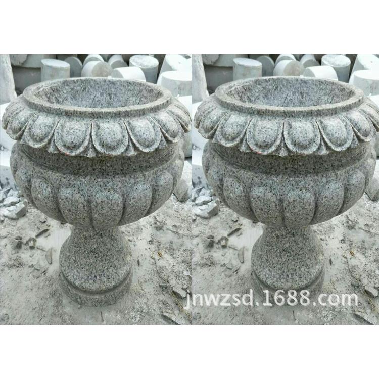 花岗岩石1638材花景钵加工观石制花图片大庭全院装饰石头盆景盆价