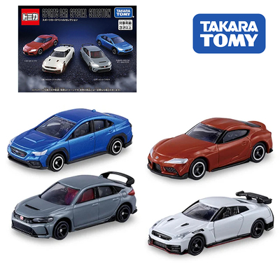 TOMY多美卡3月新车 日系轿跑四车套装GTR丰田GR思域斯巴鲁WRX合金