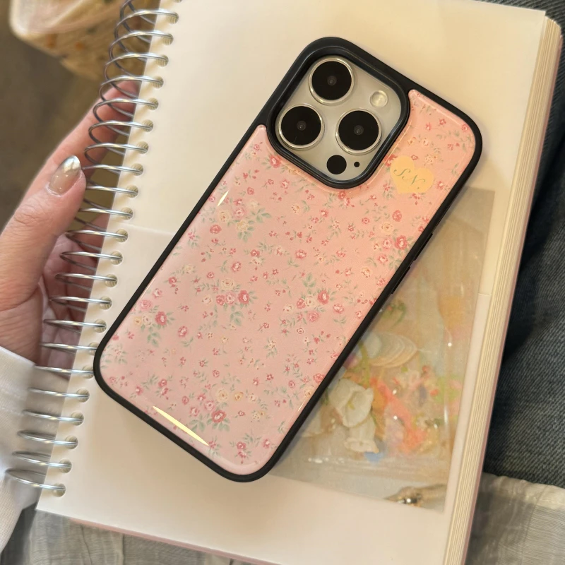 KEWU粉碎花玫瑰适用苹果16promax手机壳卡通ins风iPhone15个性ins风14pro小众少女心13/12高级感11新款保护套