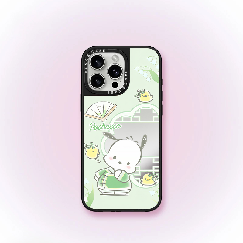 KEWU日韩Kitty猫家族适用苹果16promax布丁狗手机壳iPhone14pro新款13潮牌12可爱11镜面15promax帕恰狗保护套