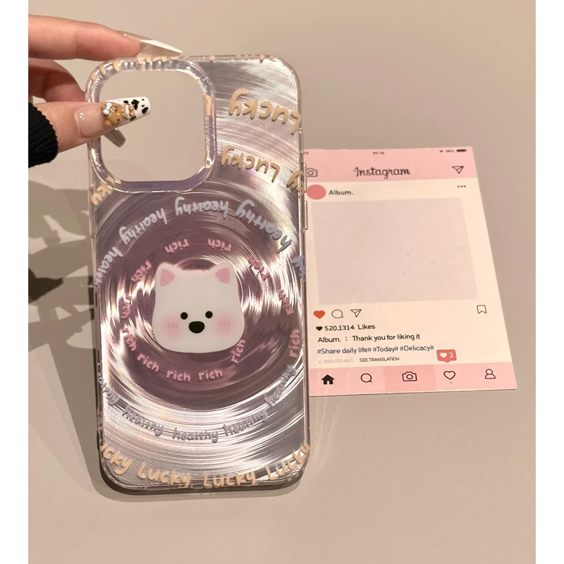 KEWU卡通可爱旋涡西高地适用iphone16pro手机壳苹果16新款15创意14pro女款13/12超火15promax全包防摔保护套