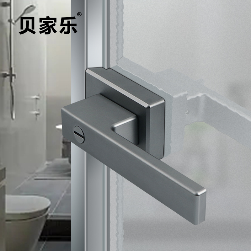 斜口玻璃门锁极窄边框静音磁吸锁