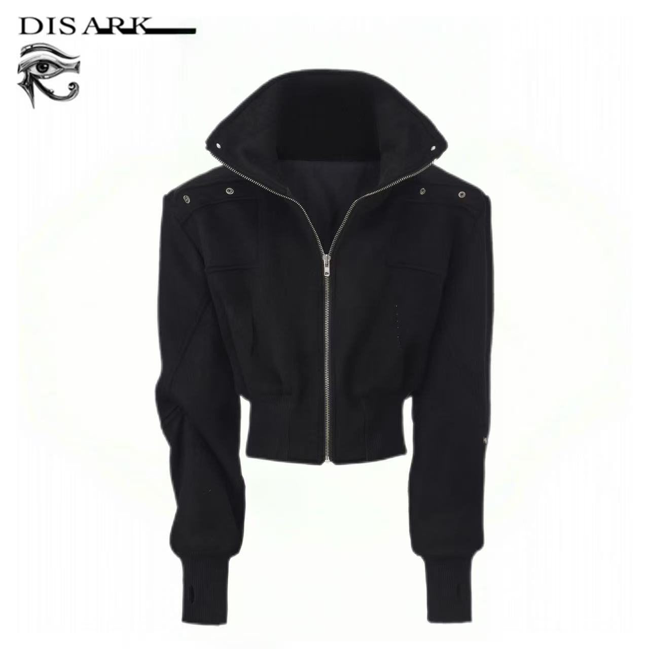 Disark立领纯羊毛毛呢夹克