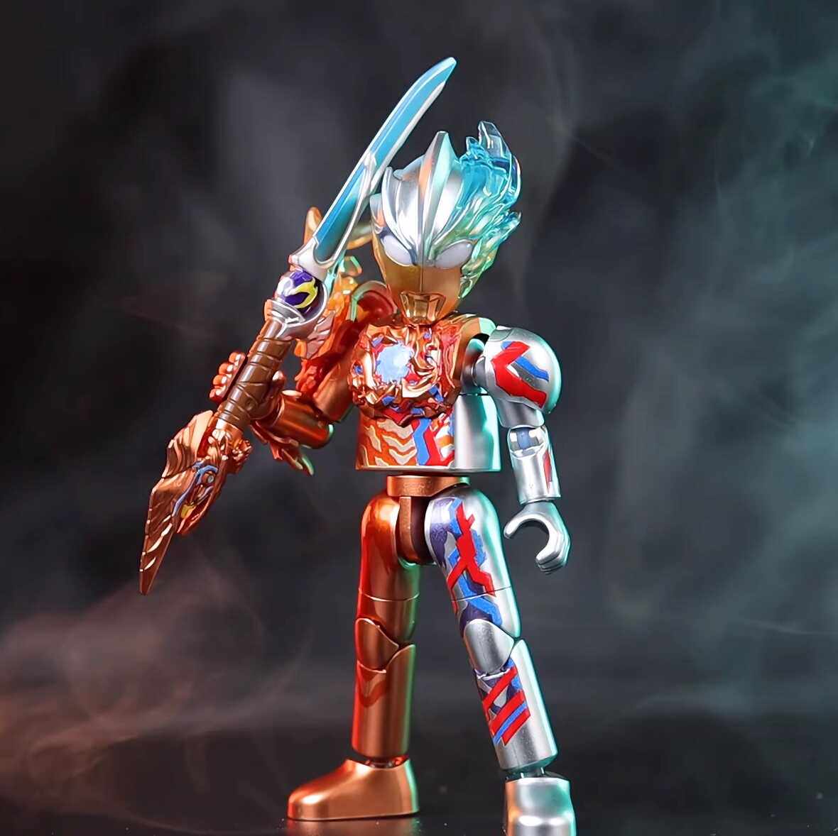 正版布鲁可奥特曼积木人群星版第十二弹12代耀变星光布莱泽男盲盒