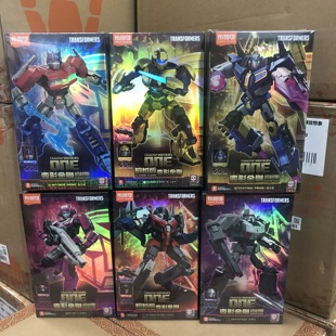 布鲁可变形金刚超越版起源电影擎天柱威震天积木人拼装手办玩具男