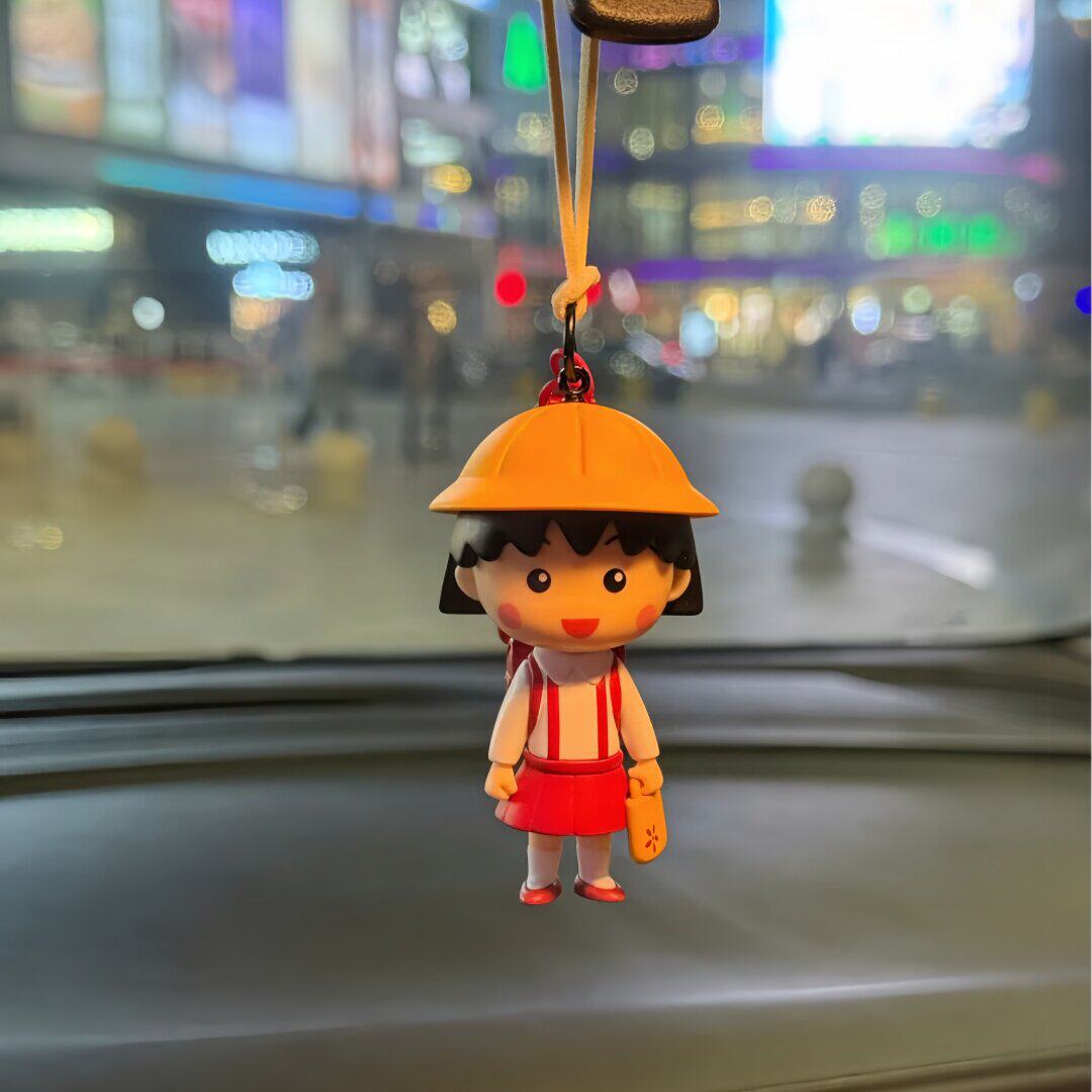 樱桃小丸子可爱后视镜车挂