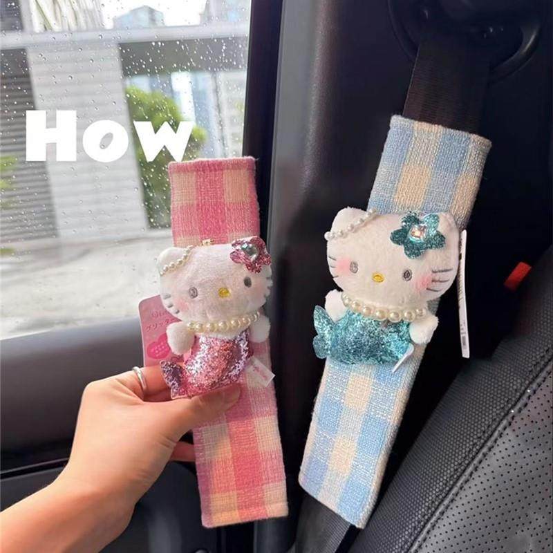 情侣汽车安全带护肩套车载可爱hellokitty装饰保险带保护套女跨境,汽车用品/电子/清洗/改装,手刹套/档把套/套饰套装,淘宝优惠券,粉丝福利购,淘宝优惠卷