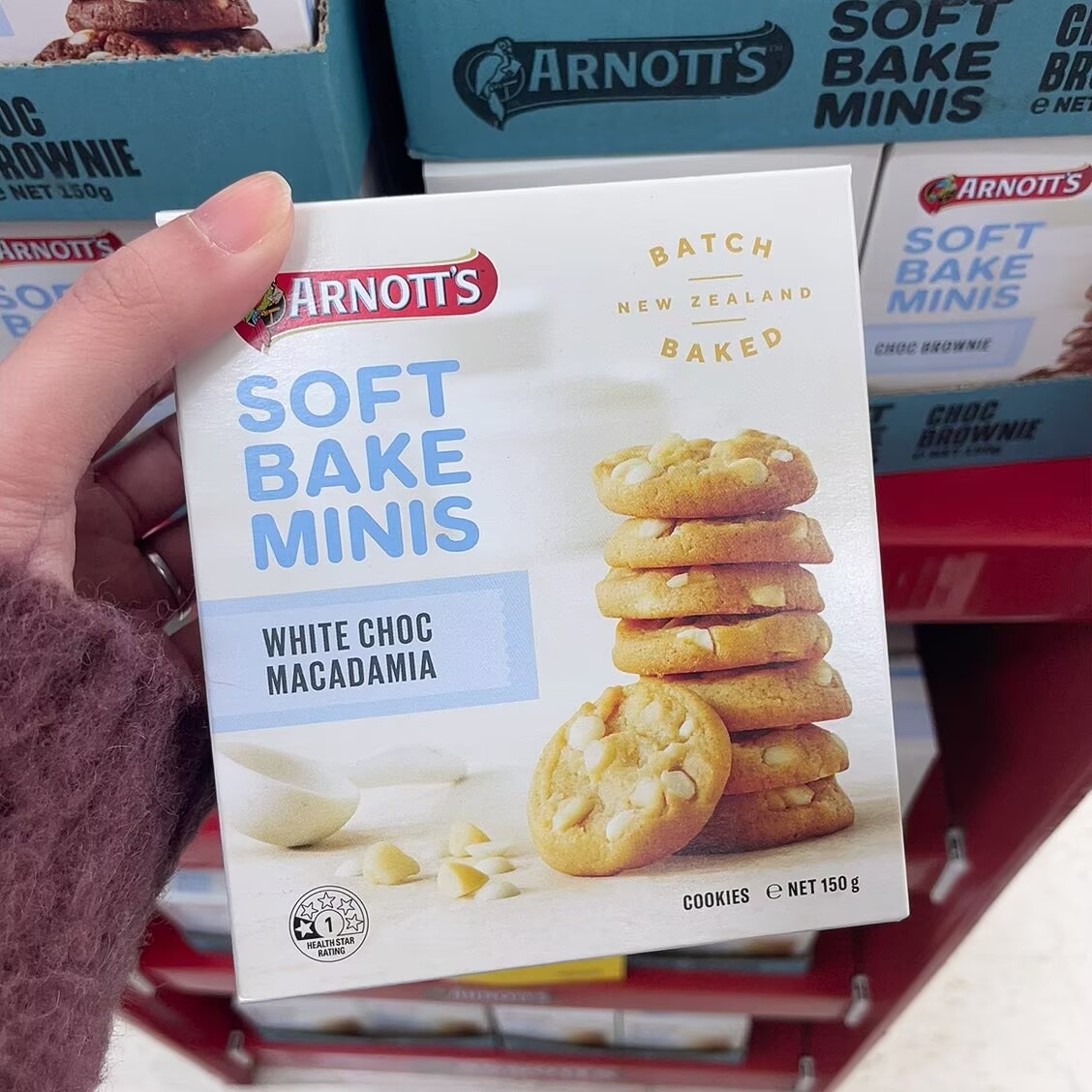 澳洲代购直邮 Arnotts  Soft Bake Mini 软烘焙坚果曲奇 150g图片