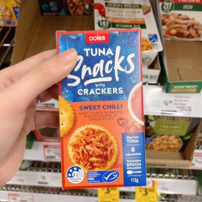 澳洲代购直邮 coles 超市自营 午餐盒友好 吞拿鱼饼干组合 112g
