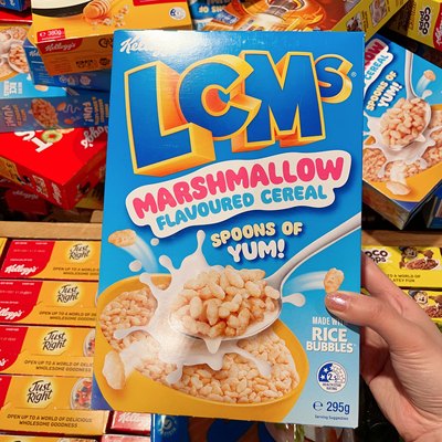 澳洲代购直邮 Lcms Cereal 棉花糖味麦片 儿童美味早餐 295g