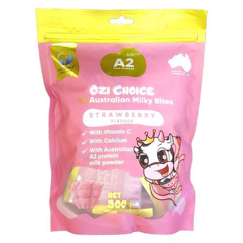 澳洲代购直邮A2牛奶配制 Ozi Choice高钙奶片 多口味 75小包 300g