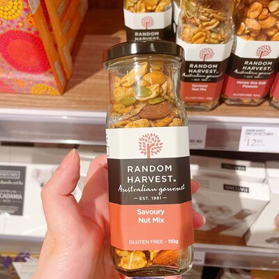 澳洲代购直邮 random harvest 手工制造咸味混合坚果 花生 110g