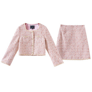 套装 小香风粗纺短外套时尚 DP811 书婷专享