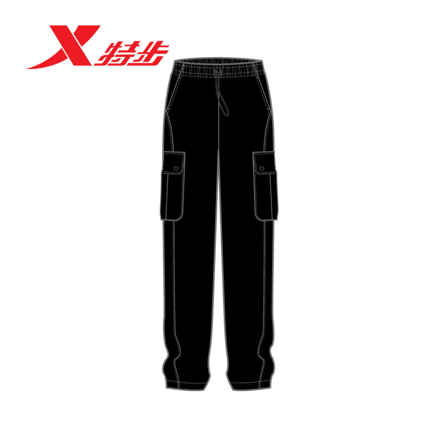 特步女裤运动长裤2026夏季薄款透气工装裤吸湿速干裤974228980009