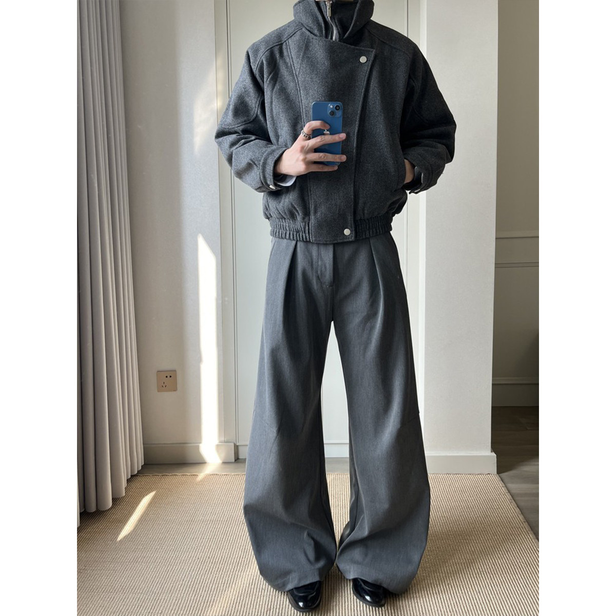 Amateurfit老钱风秋冬毛呢外套