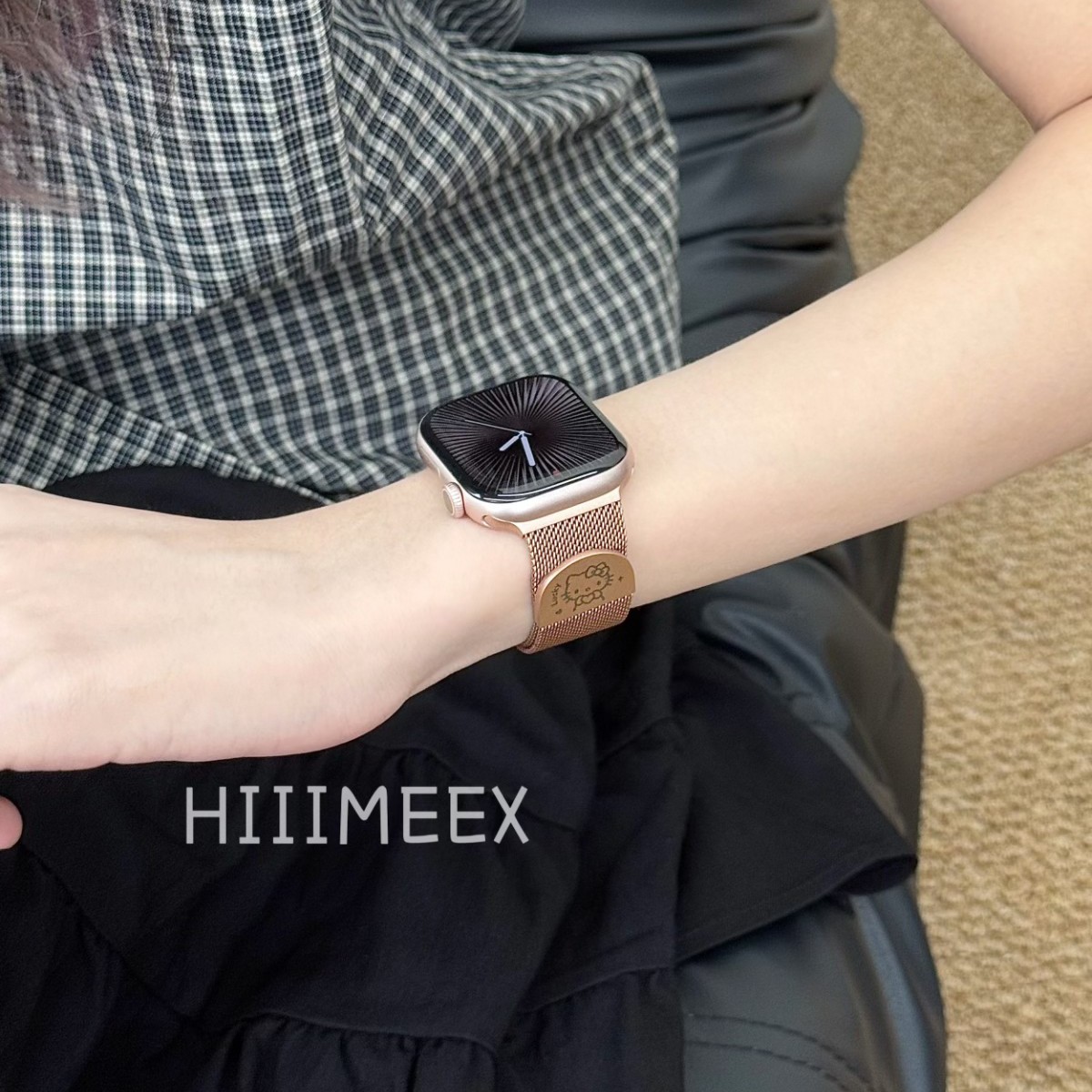 磁吸金属小手腕表带透气夏款