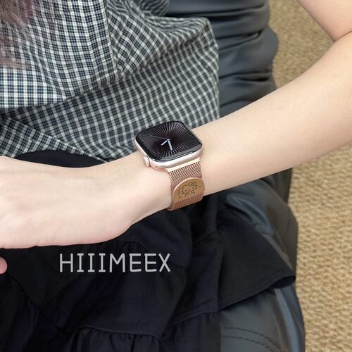 磁吸金属小手腕表带透气夏款