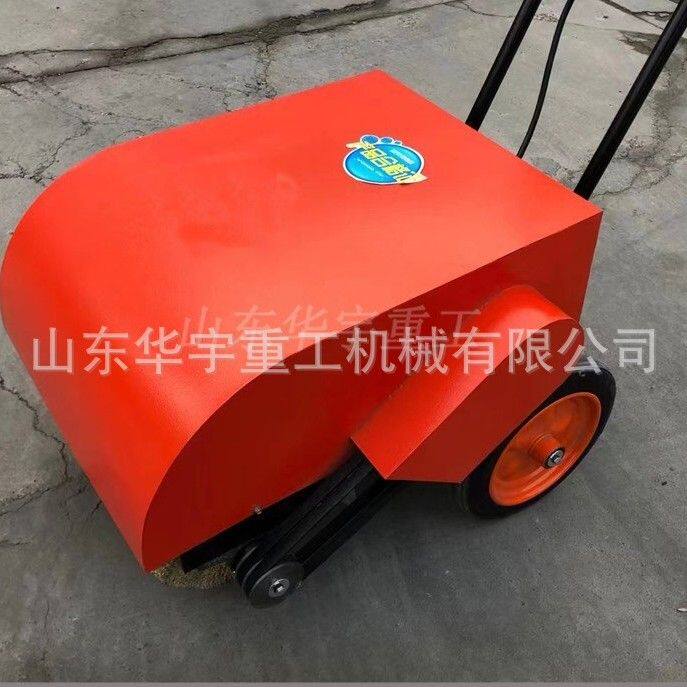 华宇供应把手式钢板打磨机型号 电动钢刷打磨除锈机 钢板除锈机