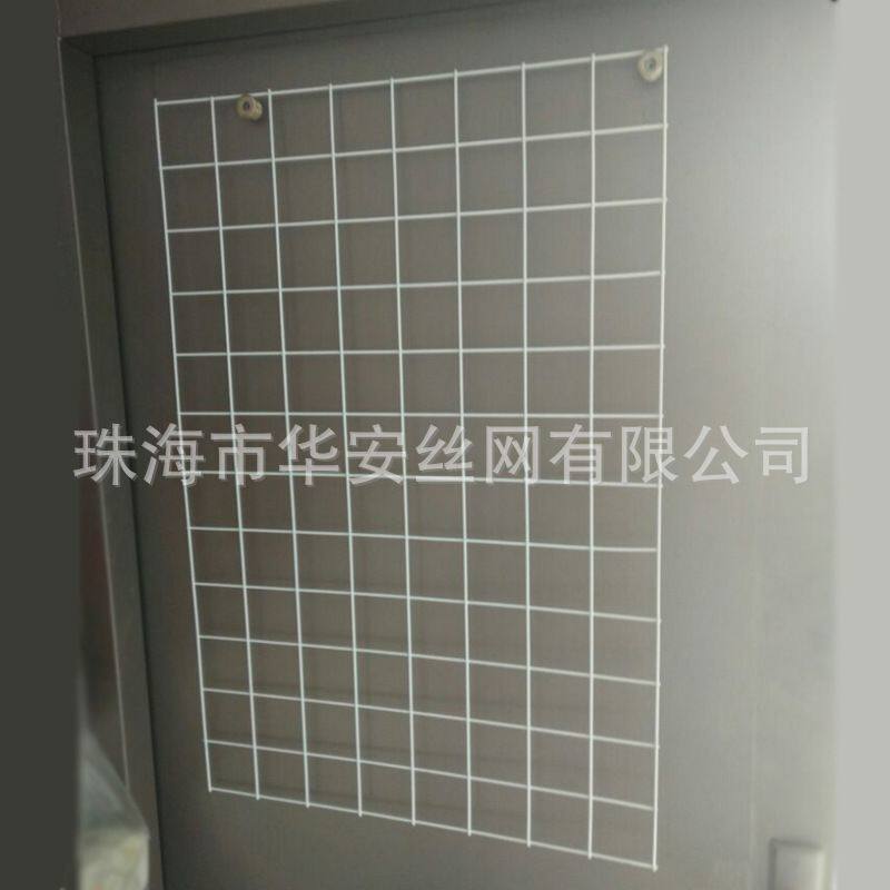 现货超市网架托盘格子网片铁艺网格照片墙浸塑收纳置物架挂篮厂家