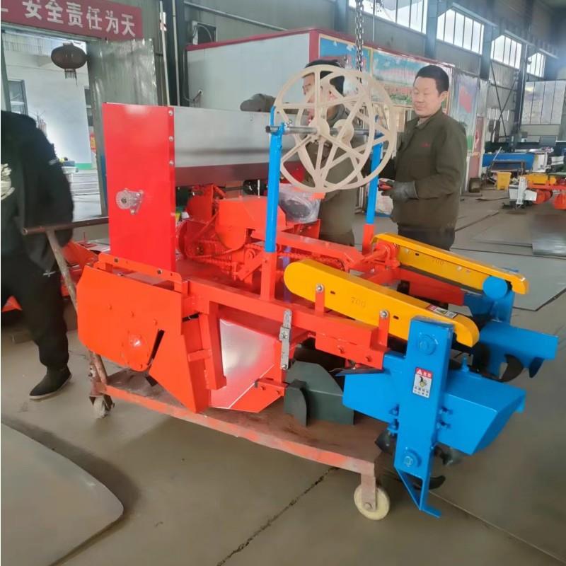 大垄双行土豆种植机土豆种植机 单行85行距旋耕覆膜机 起垄机