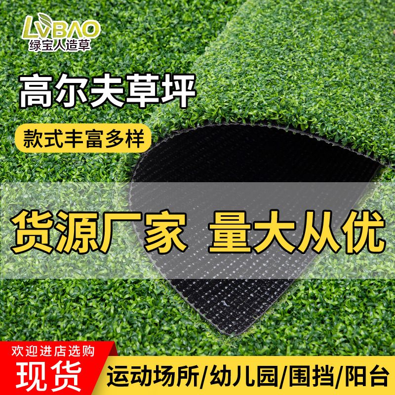 酒店仿真休闲假草坪 室内外高尔夫球场草坪健身房PGM人造草坪