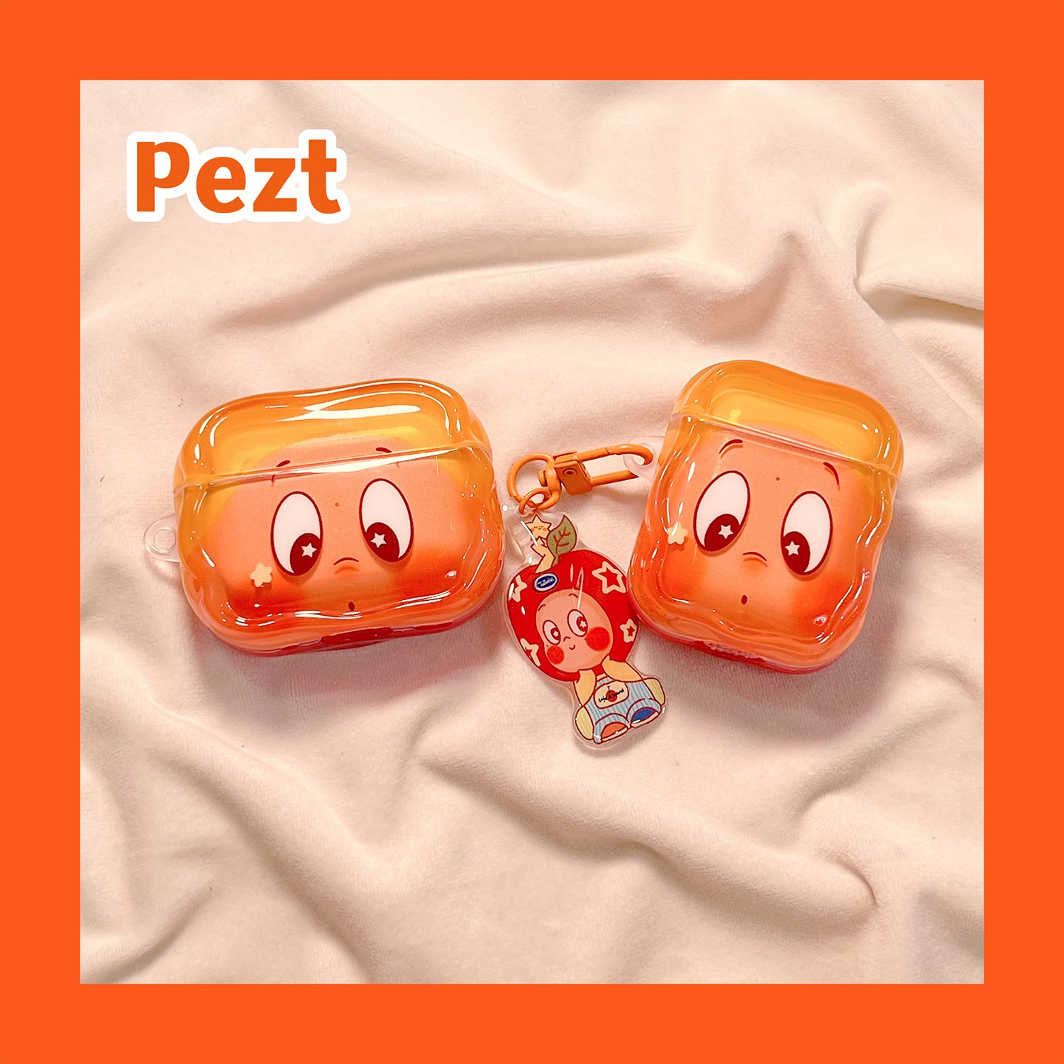 可爱卡通星星人表情耳机套新款