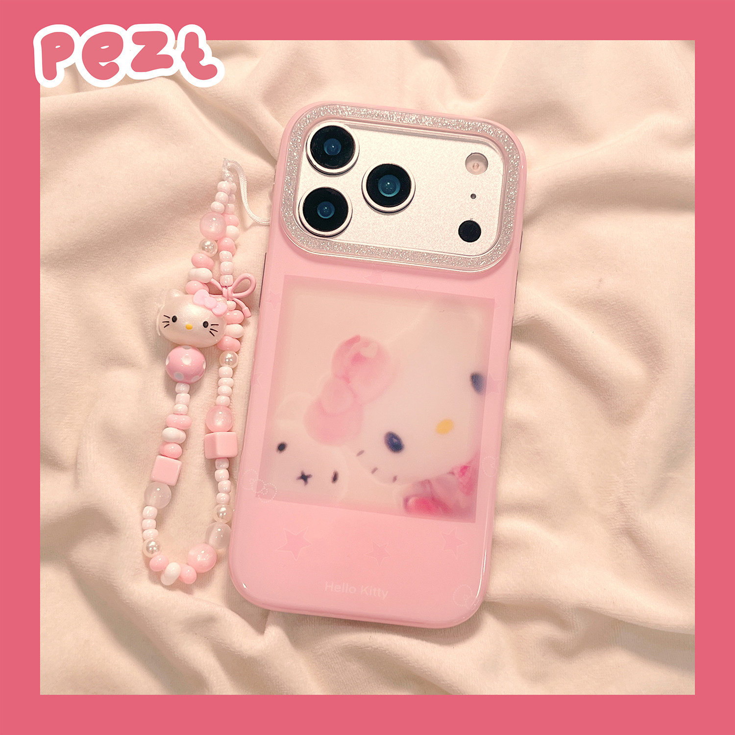 粉色hellokitty米菲兔适用苹果17手机壳可爱iphone16promax少女心17pro带手链新款15防摔14女16全包13保护套,3C数码配件,手机保护套/壳,淘宝优惠券,粉丝福利购,淘宝优惠卷